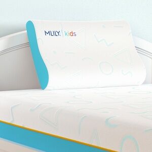 MLILY Kids Contoured Pillow, 3 Layers of Adjustable Memory Foam